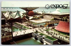 1961 Canada's Pavilion Pyramid Katimavik Eskimo Montreal Canada Posted Postcard