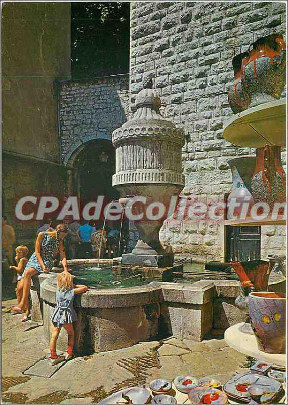 Modern Postcard Vence French Riviera French Riviera Fountain Square provencal...