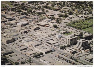 Aerial View of City, GRANDE PRAIRIE, Alberta, Canada, 50-70's