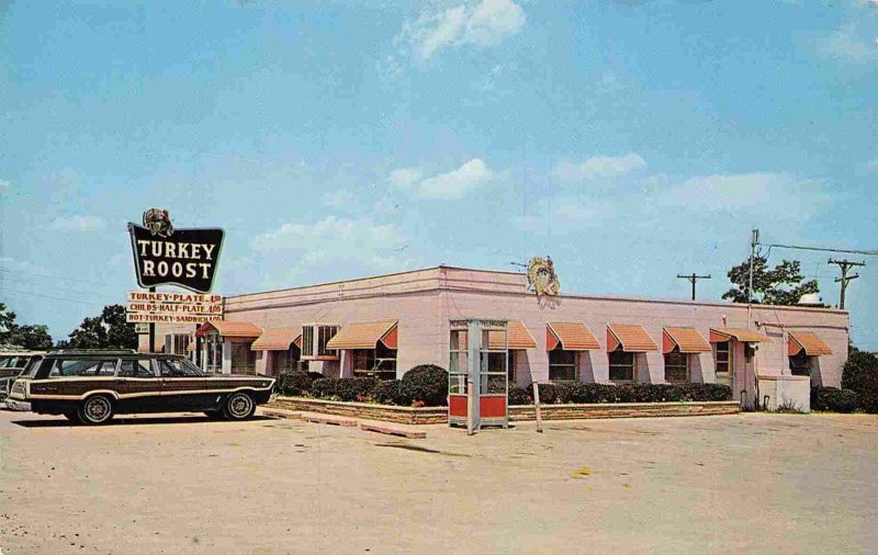 Turkey Roost Restaurant Kawkawlin Michigan postcard