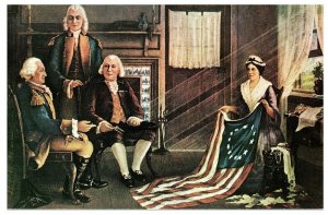 Birth of Our Nation's Flag from Chas Weisgerber Painting Postcard