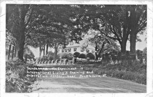 BRATTLEBORO~SANDANONA-EXPERIMENT IN INTERNTIONAL LIVING~REAL PHOTO POSTCARD