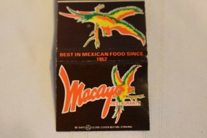 Macayo Restaurant Scottsdale Phoenix Arizona Bird 30 Strike Matchbook Cover