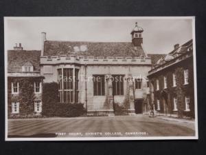 Cambridge: First Court, Christ's College - Old RP Postcard by Pelham No.7391