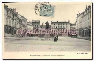 Postcard Old Angouleme Statue Docleur Bouilland