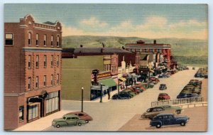 ROCK SPRINGS, WY Wyoming ~ NORTH FRONT STREET Scene c1940s Curt Teich  Postcard