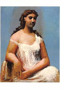 Seated Woman In A Chemise, By Pablo Picasso  