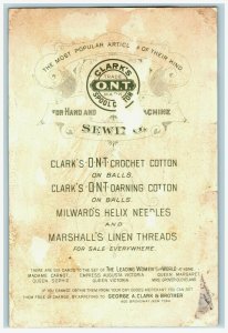 1880s-90s Clark's ONT Spool Cotton Queen Margaret #5N 