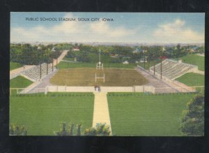 SIOUX CITY IOWA PUBLIC SCHOOL FOOTBALL STADIUM VINTAGE POSTCARD