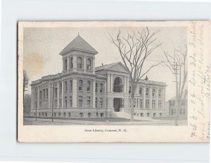 Postcard State Library, Concord, New Hampshire