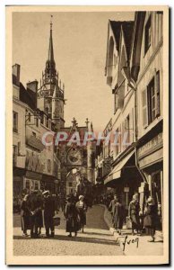 Old Postcard Auxerre Tour L & # 39Horloge