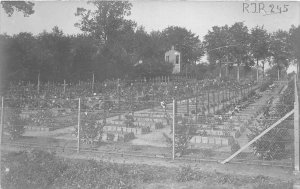 US19 Europe France Flanders soldier cemetery scene during Great War WW1 1915
