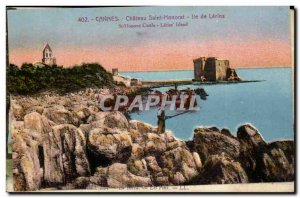 Cannes - Chateau Saint Honorat - Isle of Lerins - Old Postcard