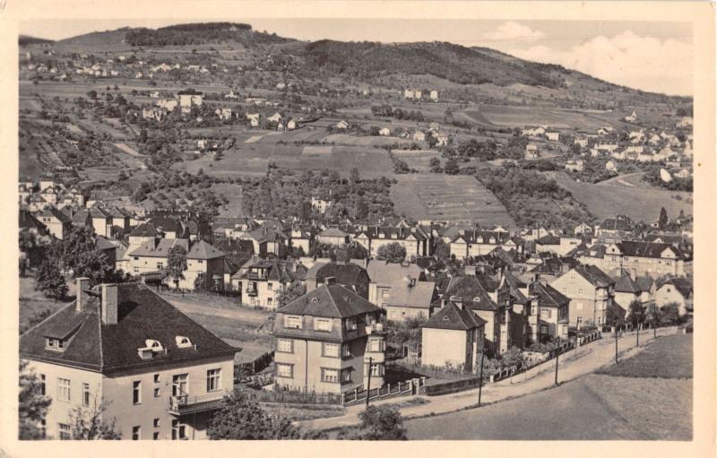 USTI nad LABEM ( AUSSIG )CZECHOSLOVAKIA~CELKOVY POHLED PHOTO POSTCARD 1954 PSTMK