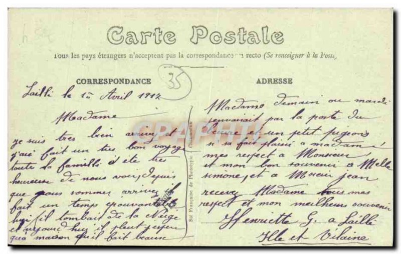 Old Postcard Laille Rohan Island and the Willows