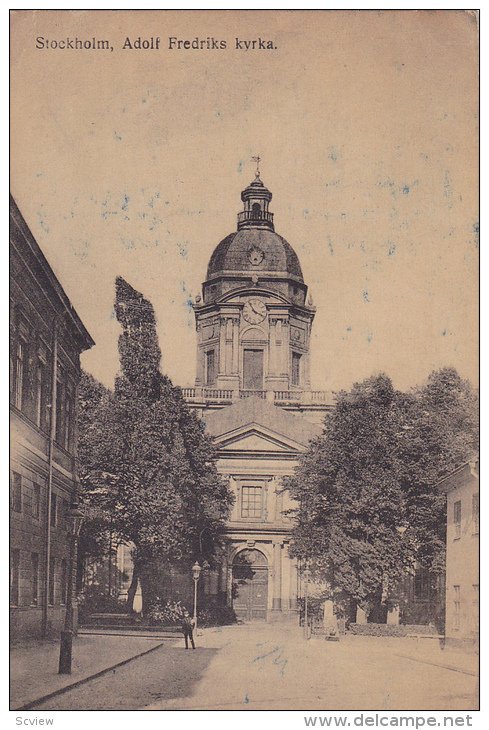 Stockholm , Adolf Fredriks kyrka , Sweden , PU-1920