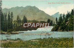 Old Postcard Bow River Falls in Banff Alberta