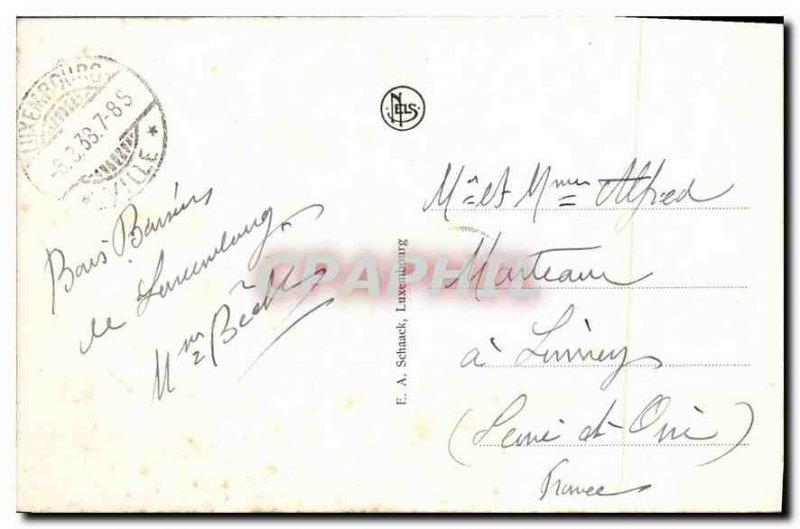 Postcard Old Luxembourg Panorama