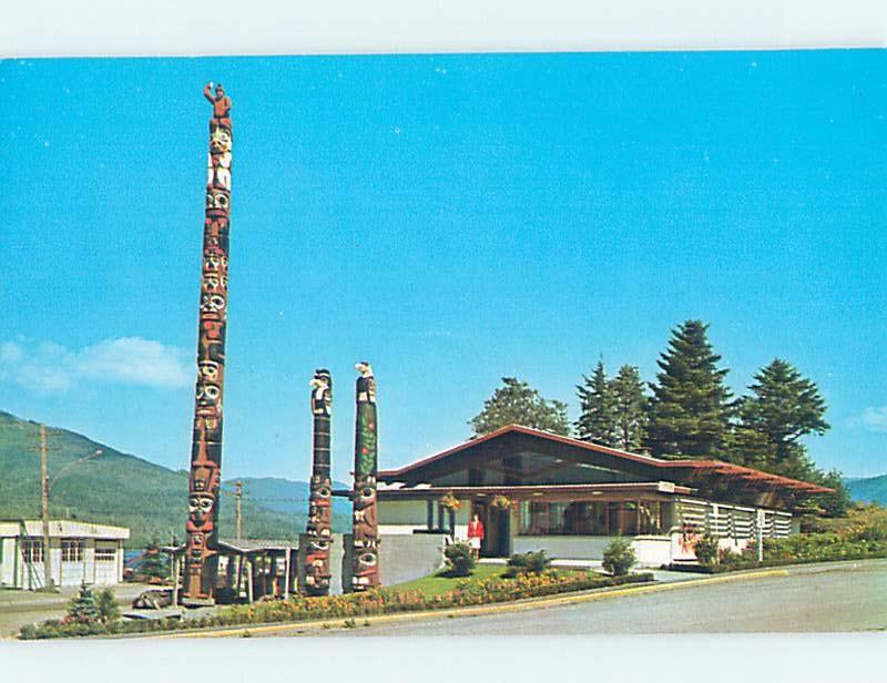 Pre-1980 NATIVE INDIAN TOTEM POLES AT MUSEUM Prince Rupert BC F9983