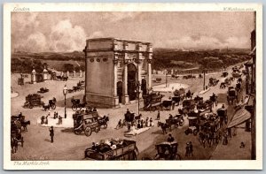 Vtg London England The Marble Arch Photogravure 1910s Raphael Tuck Postcard