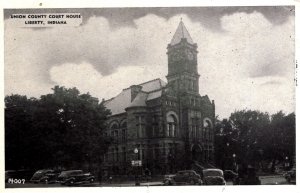 Liberty, Indiana - The Union County Court House - in the 1940s