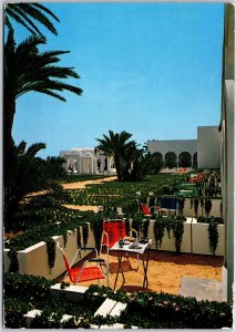 Hotel Les Sirenes - Djerba Tunisia Beautifully Landscaped Grounds Palms Postcard