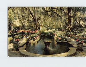 Postcard Fountain & Pool Bellingrath Gardens Mobile Alabama USA