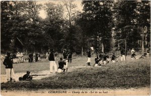 CPA Militaire - COMPIEGNE - Champ de tir - Le tir au fusil (91122)