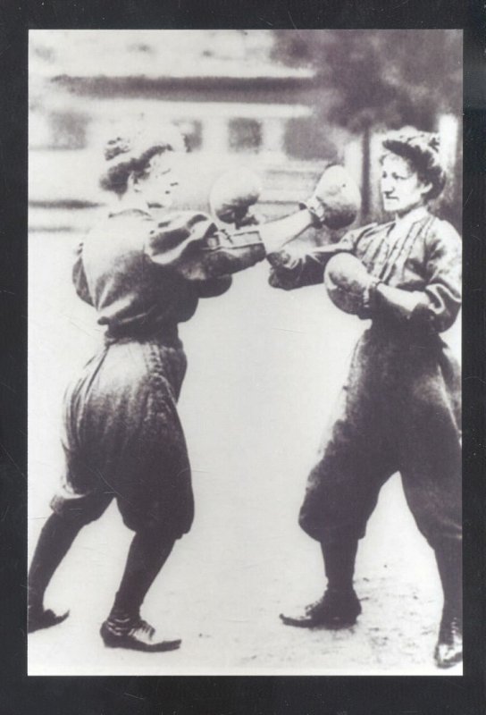 Foto Real 1904 mujeres Feria Mundial de St. Louis Missouri postal copia de boxeo 