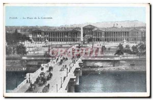 Postcard Old Paris Place de la Concorde