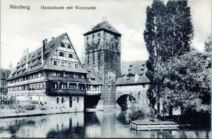 postcard Germany, Bavaria, Nuremberg -  Executioner's Tower