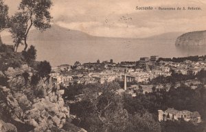 Vintage Postcard 1923 Sorrento Panorama Da S. Antonio Italy