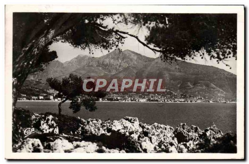 Old Postcard Cap Martin Menton Pnorama