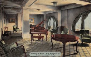 Mezzanine Floor New Washington Hotel Seattle WA 1910c postcard