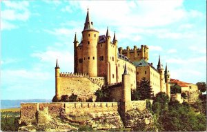 Pan American Alcazar Castle Segovia Spain  Airline Issued Travel Postcard