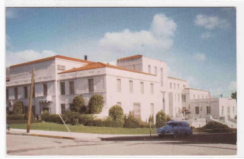 Court House Car San Luis Obispo California 1950s postcard