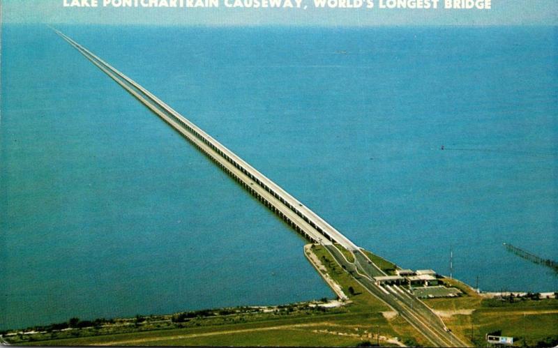 Louisiana New Orleans Lake Pontchartrain Causeway World's Longest Bridge