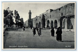 c1930's View Of Jerusalem Temple Aera Palestine Israel Posted Vintage Postcard