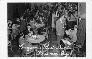 J42/ Somerset Kentucky RPPC Postcard c1950s Interior Gregory's Restaurant 271