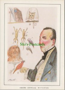 Art Postcard -Painting of Famous Pets and Their People, Squire Waterton RR12659