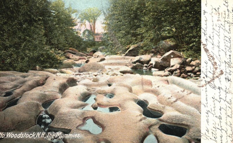 Vintage Postcard 1905 The Mummies North Woodstock White Mountains New Hampshire