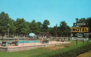 Vintage Postcard Midway Motel Delsea Drive Diners Club Vineland New Jersey NJ