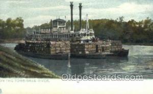 Tombigbee River Ferry Boats, Ferries, Steamer, Steam Boat, Steamboat, Ship, S...