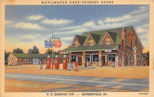 Wadlington Cafe-Tourist Court Hopkinsville, KY USA Gas Station Unused 