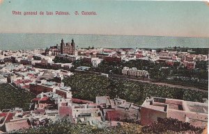 Postcard General View Las Palmas Canary Islands Spain