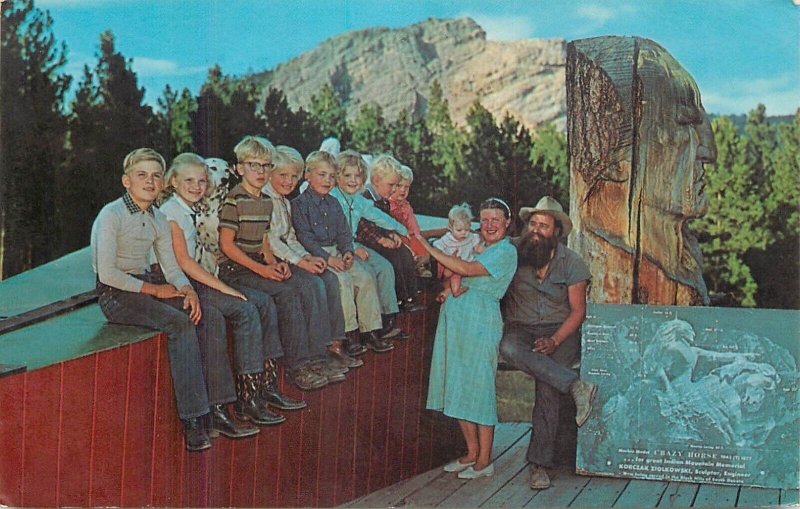 Postcard United States Crazy Horse Mountain Memorial U.S  16