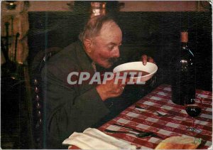 Modern Postcard After his soup a Brave Cultivator fact Charbrot or Chabrol (r...