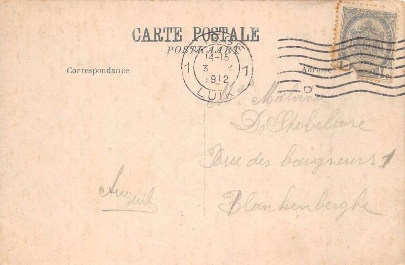 Liege Belgium Boulevard d'Avroy Street Scene Vintage Postcard AA105685