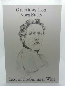 Nora Batty Drawing by Jeanette I Leadbetter UK Vintage Postcard