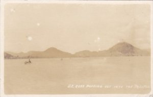 Panama U S Subs Passing Out Into The Ocean From Panama Canal Real Photo